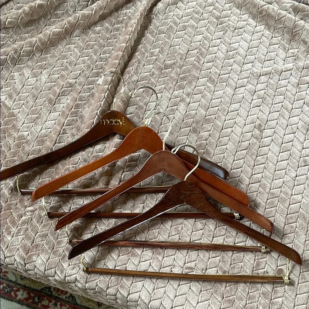 Wooden Clothes Hangers Set of 4